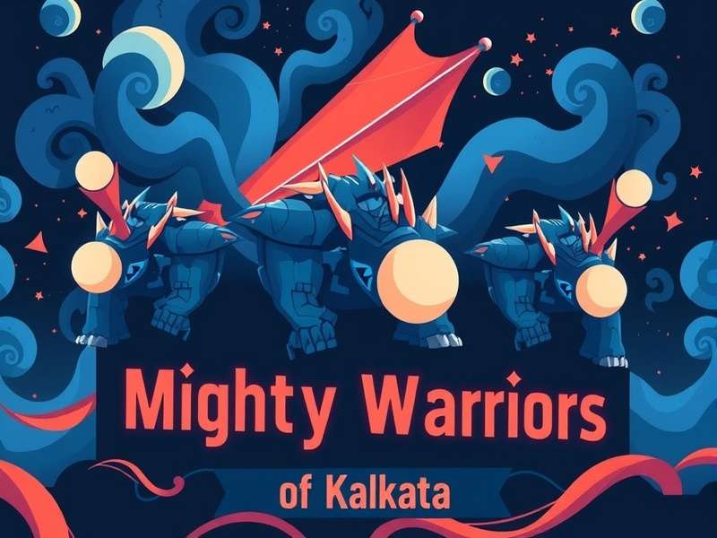 Mighty Warriors Of Kolkata Game Cover - Abhijit 'Bajra' Chatterjee standing at Howrah Bridge with Hooghly River in background, traditional Bengali <span class='bengali-term'>dhoti-punjabi</span> with martial arts gear